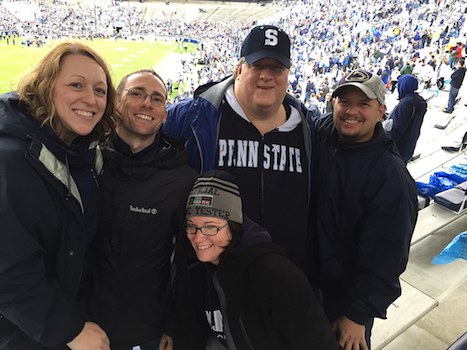 From back to front: Julia, Scott, Rob, Todd, and Rachael 